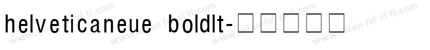 helveticaneue boldlt字体转换